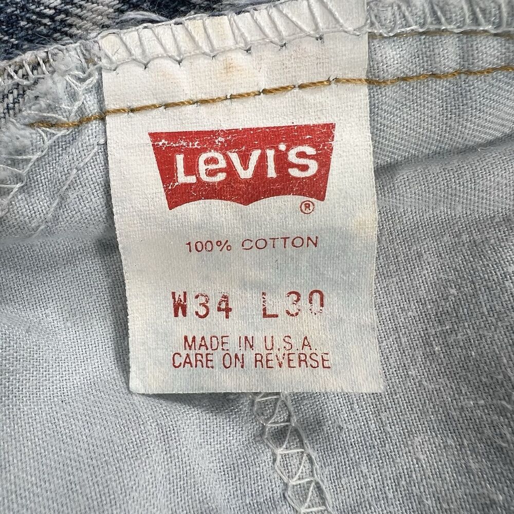 VTG Levi’s 554 Men’s 34x30 (Actual 32x30) Acid Wash Orange Tab 90’s USA - Picture 7 of 12